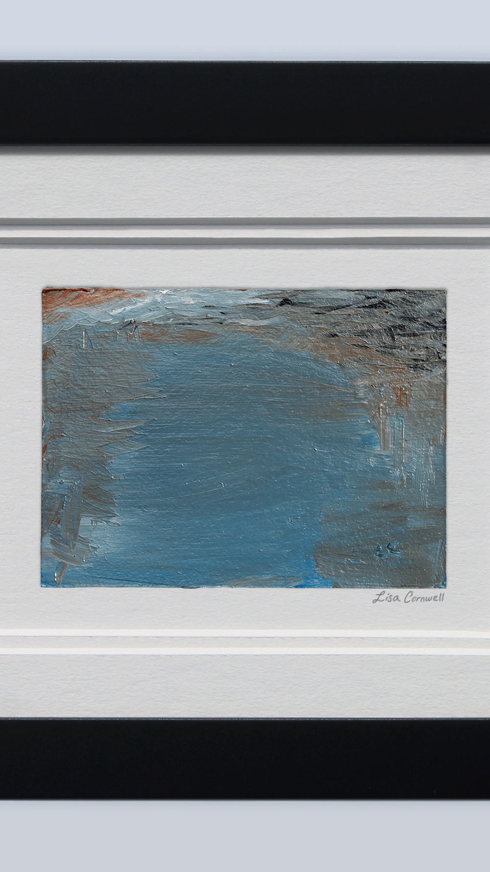 Spring View, Beaver Island Lagoon: Framed Plein Air Color Match